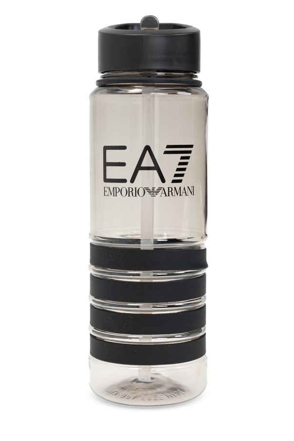 IetpShops Mongolia Black Water bottle with logo EA7 Emporio